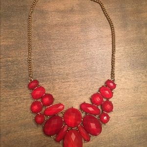Icing Jewelry - ICING Goldtone 20" Necklace w Red Colored Stones Icing Jewelry - ICING Goldtone 20" Necklace w Red Colored Stones